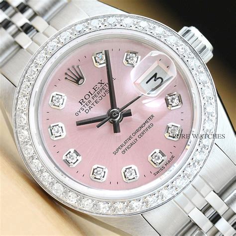 rolex ladies datejust pink mop diamond steel|lady datejust white gold.